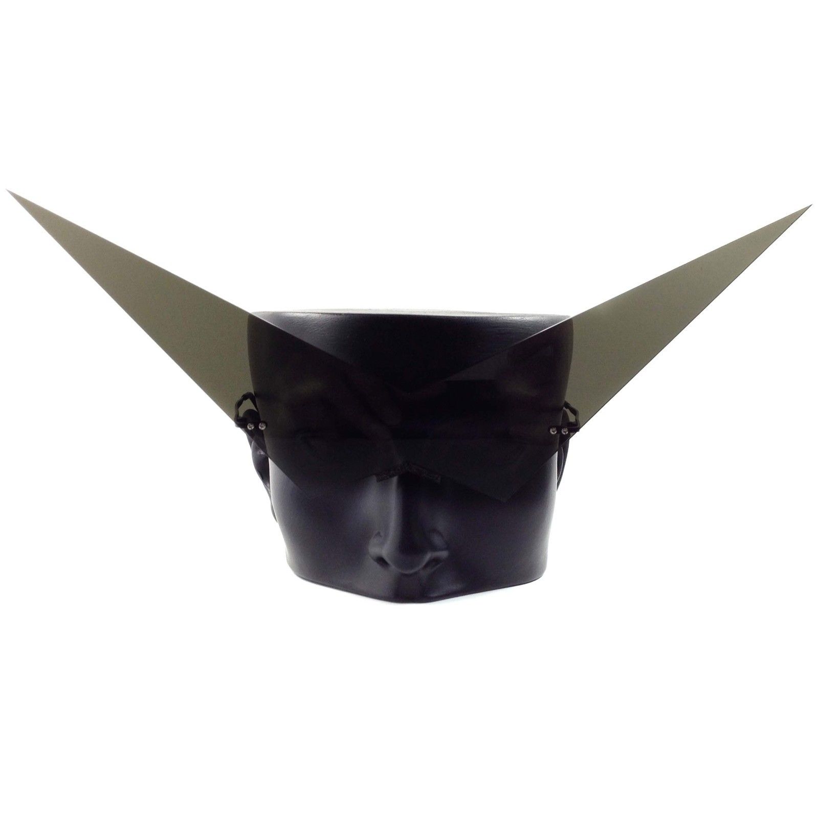 PY14-LRG_07 Large Pointy V Cartoon Anime Manga Costume Cosplay Party Futuristic Eyewear Sunglasses - Black - Large