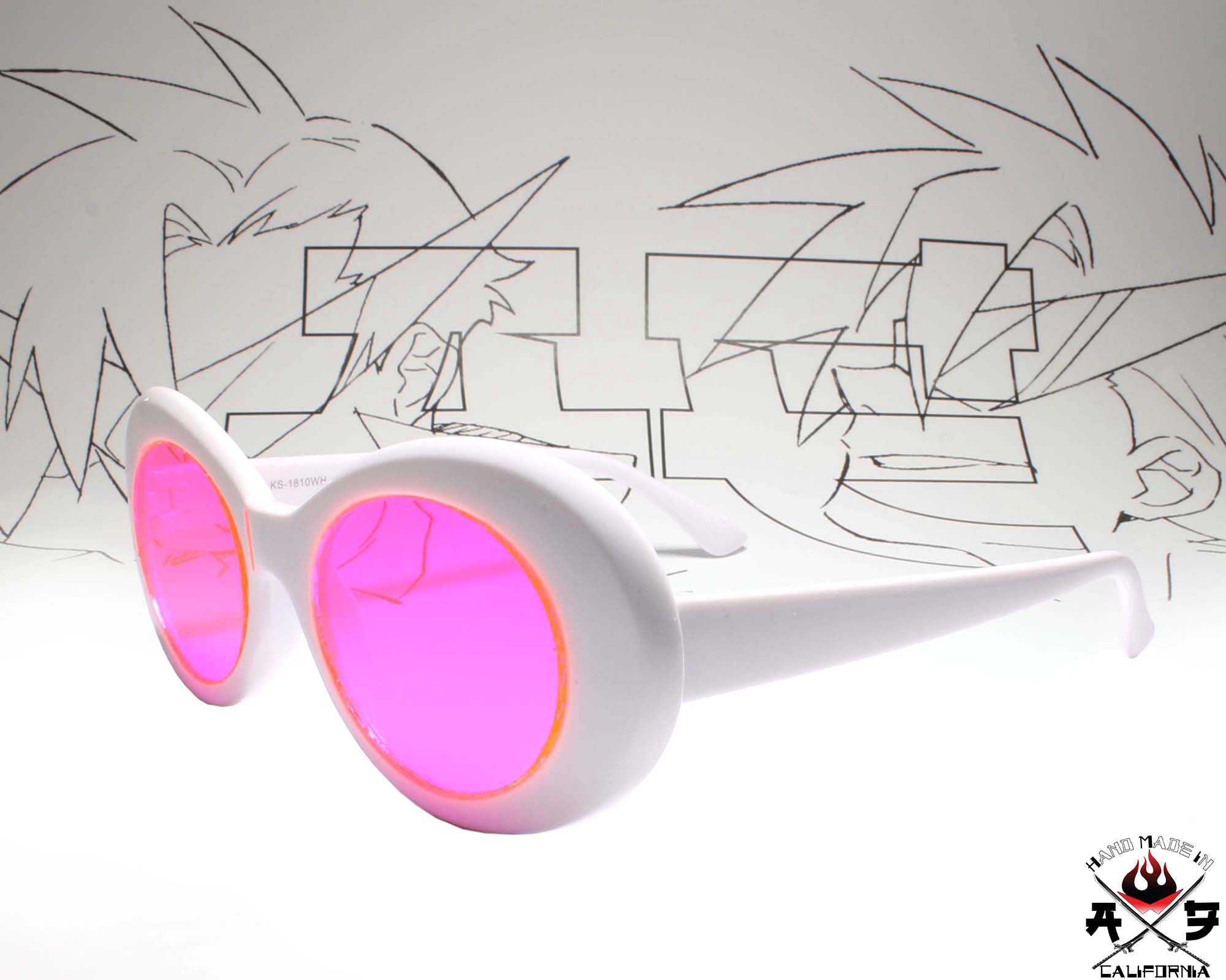 image_03-6 Ema Skye Inspired Glasses Pink Lenses w/ White Frame